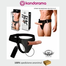 strap on fallo realistico dildo indossabile vibratore morbido per lui pene uomo