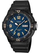 CASIO MRW-200H-2B3VDF OROLOGIO RESINA BLU DATA GIORNO 43mm SOTTOCOSTO