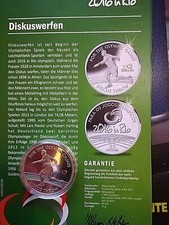 Brasile, Rio 2016 giochi olimpici 25 anni. lancio del disco