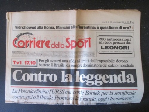Corriere dello sport - corriere, 1982