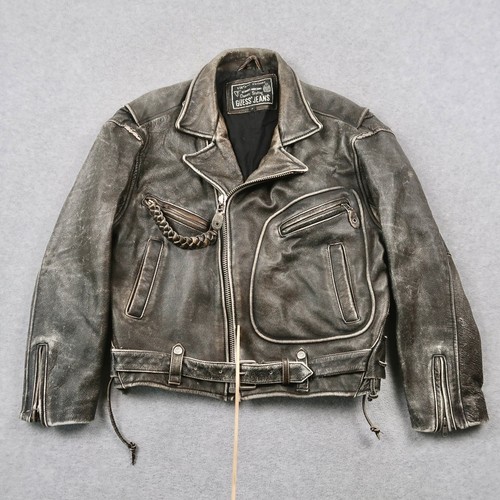Giacca biker pelle guess - biker,