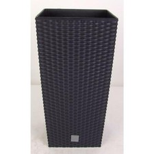 Vaso In Polyrattan Con Inserto