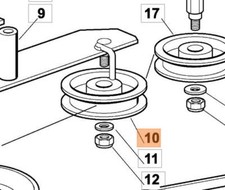 Puleggia tendicinghia per