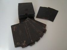 Antico astuccio contenente supporti porta-lastre per macchina fotografica epoca