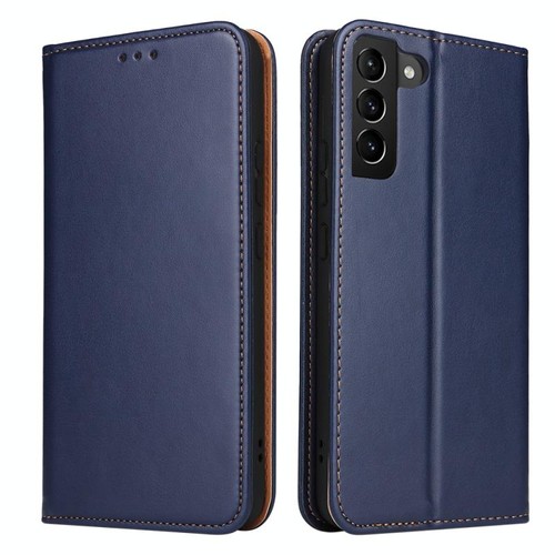 Custodia vera pelle blu - in,