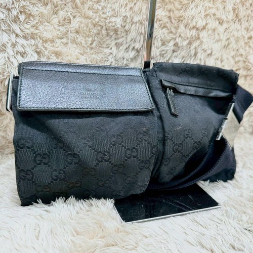 Gucci marsupio tela nero - gucci, in