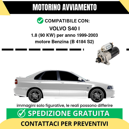 Motorino avviamento volvo - motorino, s40