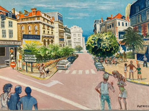 Bella pittura olio - pittura, cartone