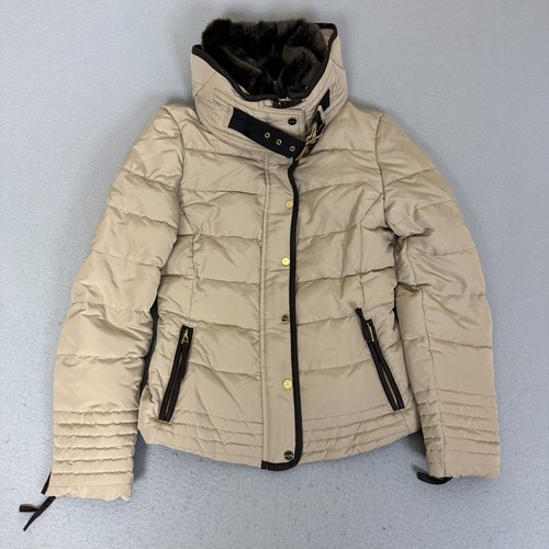 Zara basic beige puffer jacket - basic,