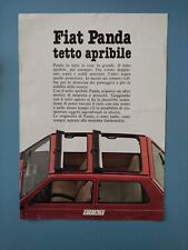brochure pubblicta panda prima serie tetto apribile anni 80