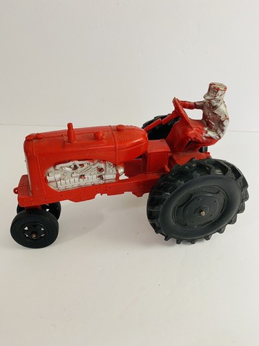 Trattore rosso auburn gomma - rosso,