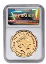 Lotto MONETA AUSTRALIA REGINA ELIZABETH II 2021 PLACCATA ORO BELLISSIMA 