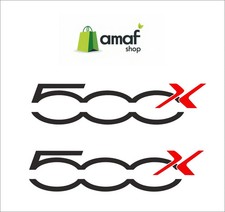 Adesivi 500x montanti portiere FIAT 500 X DECAL STICKERS vinile coppia DX SX