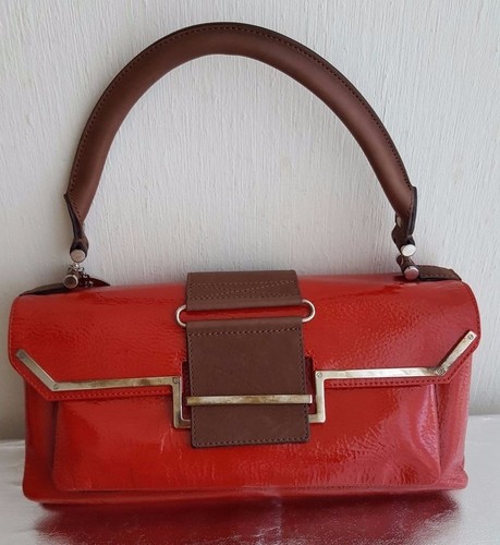 Lanvin borsa vernice rossa - borsa,