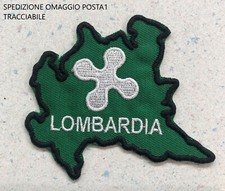 PATCH RICAMATA REGIONE LOMBARDIA TERMOADESIVA CM 7,5X6,5