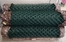 rete a maglia sciolta romboidale zincata plastificata antracite e verde