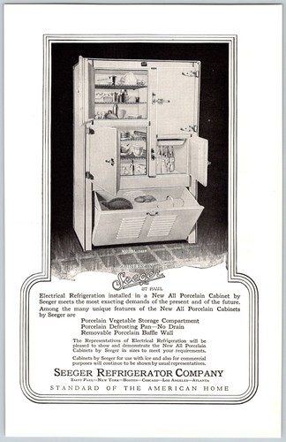 Seeger frigo company vintage - seeger,