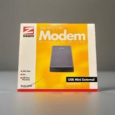 Zoom USB Mini Modem Esterno 56K V.92/V90 Modem Modello 3090 con Software, Cavi