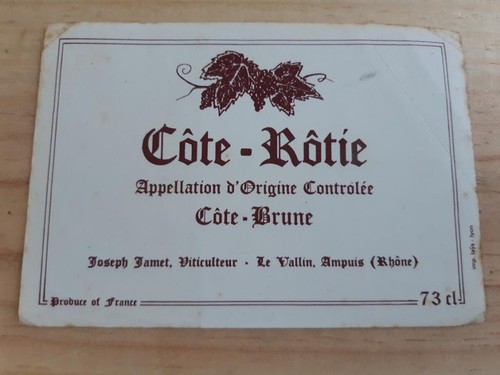 étiquette vin ancienne - , côte