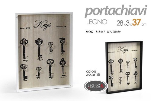 Bacheca chiavi parete legno - chiavi, da
