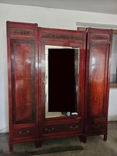 Camera da letto antica in ciliegio realizzata a mano nel 1934