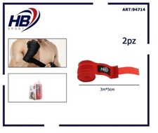 BENDAGGIO per Mani per BOXE Fit KICK BOXING e Savate 2 PEZZI 3 METRI X 5 CM