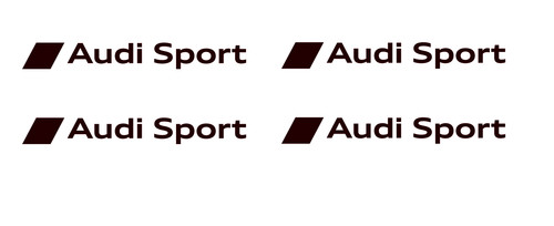 Set adesivi audi sport - audi, nero