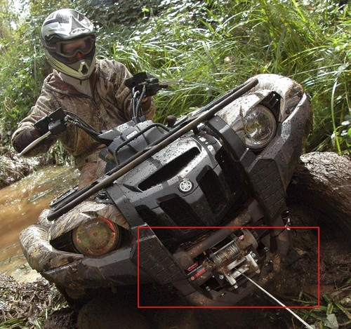 Yamaha atv warn 2500lb vantage - atv,