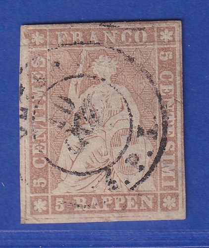 Svizzera 1854 helvetia seduta - svizzera,