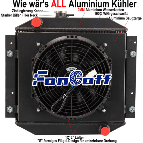 Radiatore acqua file - file, +