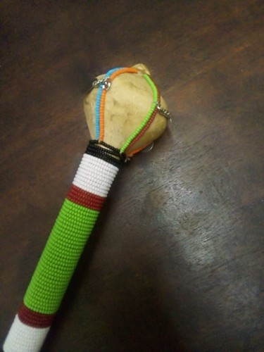 Rungu masai con perline - con, perline,