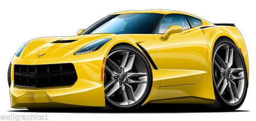 Adesivo decalcomania corvette - decalcomania,