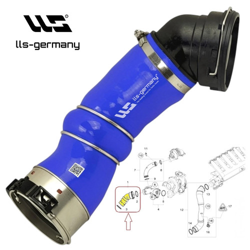 Tubo intercooler silicone - intercooler, in