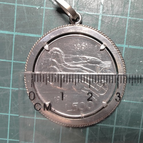 Moneta 500lire argento unità - moneta, "unità