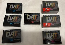 Sony DAT 9 tapes  (46 min x 5