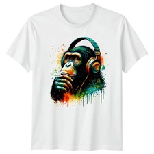T-shirt da uomo scimmia con