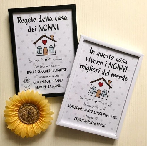 Cornice regalo festa dei nonni - regalo,