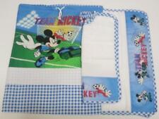 SET ASILO 3 PEZZI (BAVAGLIA-SALVIETTA-SACCHETTO) "DISNEY TOPOLINO" DA RICAMARE