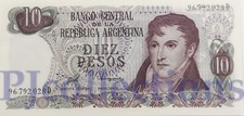 LOT ARGENTINA 10 PESOS 1976 PICK 300 UNC PREFIX D X 5 PCS