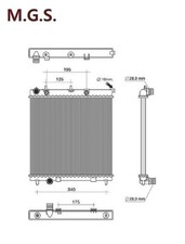 RADIATORE MOTORE PER