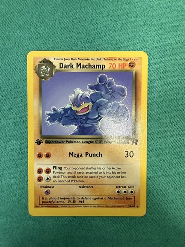 Dark machamp 1st edition - machamp,