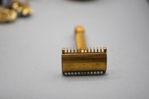 Rasoio gillette vintage - vintage, oro