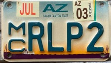 TARGA Originale USA x moto