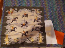 Foulard Carré 90 Hermès Paris - Galop Volant - Collezione aut./inv. 1998/1999