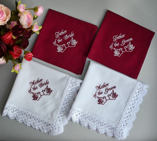 Fazzoletto sposa ricamato - 1,