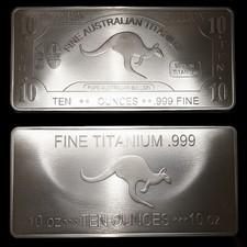 Lingotto di titanio 10 oz