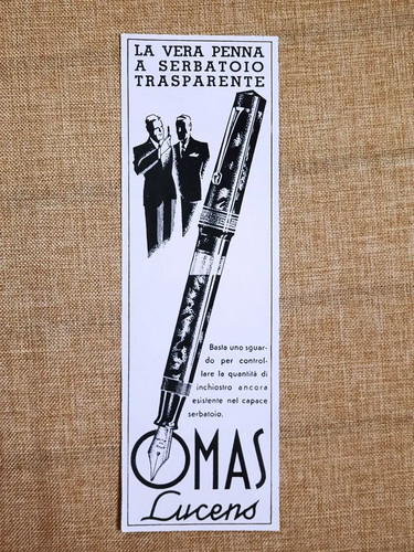 Pubblicità del 1937 - , penna