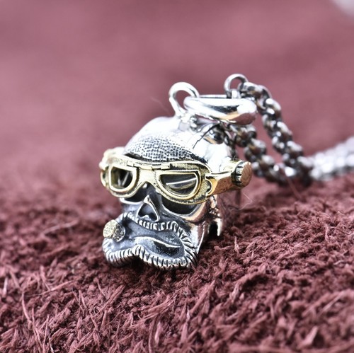 Collana con ciondolo - , teschio