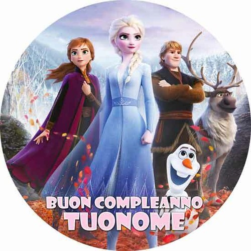 Cialda frozen con nome - cialda,