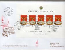 Repubblica di San Marino 2003 Teatro La Fenice FDC Venetia viaggiata N4882